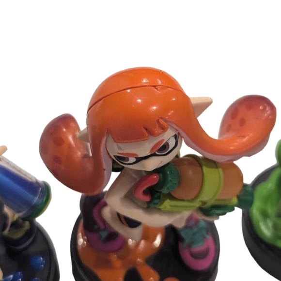 Nintendo Amiibo Splatoon Figures - 3 Pack Boy, Girl, Squid Untested - Picture 2 of 4